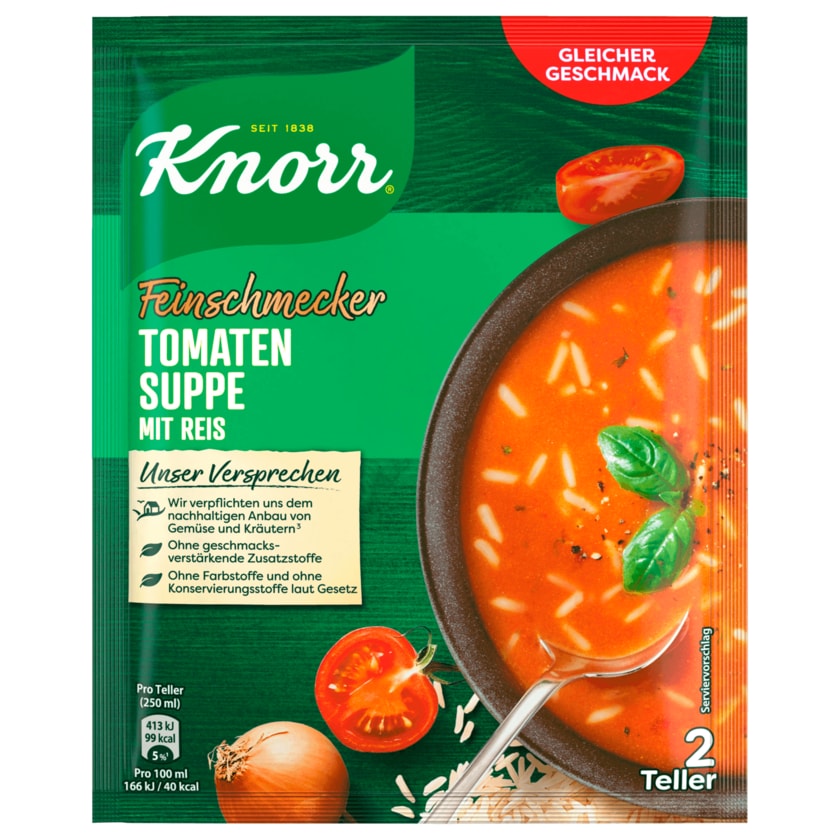 Knorr Feinschmecker Tomatensuppe mit Reis 500 ml
